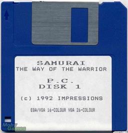Artwork on the Disc for Samurai - The Way of the Warrior on the Microsoft DOS.